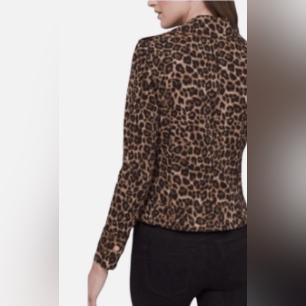 White House Black Market Animal Print Jacket - Picture 4 of 8